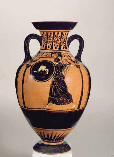 Attyka czarnofigurowa Amfora pseudopanatenajska, ok. 500 pne (ceramiczna) (szczegóły patrz 293754) autorstwa Greek